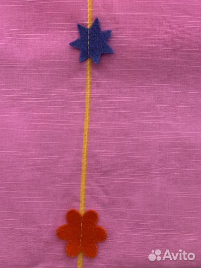 Комплект детских штор IKEA с прихватами на петлях