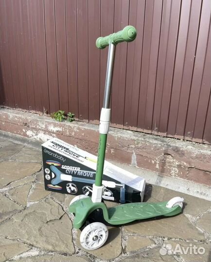 Самокат детский трехколесный новый
