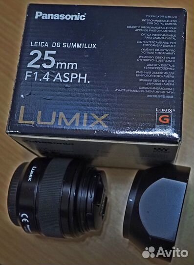 Объектив panasonic Leica Summilux 25mm f/1.4 Аsрh