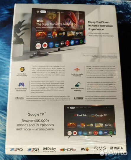 RockTek GX1 На 4 / 32 gb тв приставка. Медиаплеер