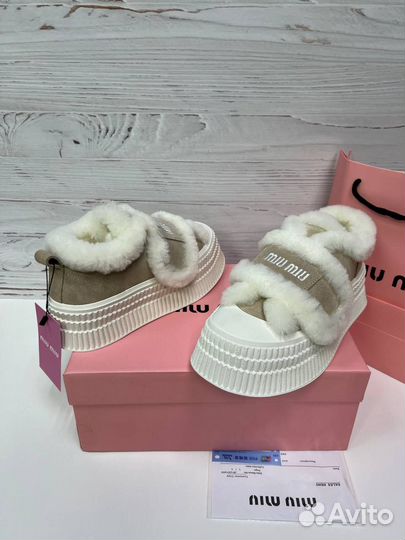 Кеды Miu Miu С Мехом Размеры 36-40
