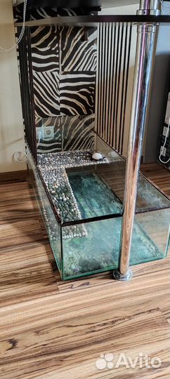 Аквариум для черепахи 105х53х30см