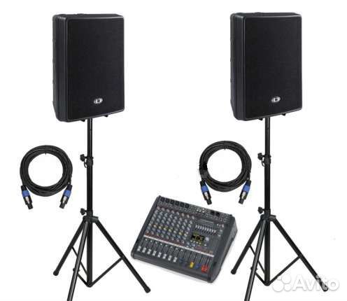 Dynacord CMS 600-3 MIG микшерный пульт и две колон