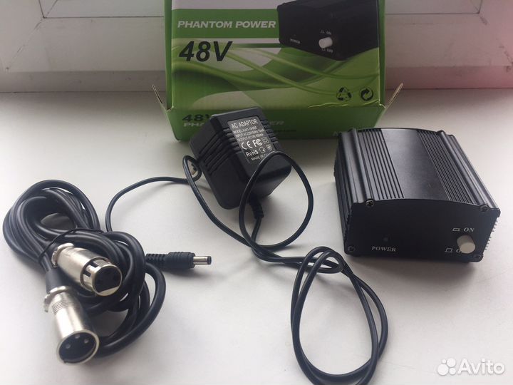 Микрофон BM800, Фантомное питание, Поп-фильтр