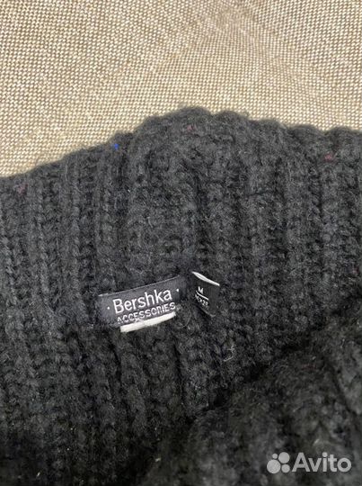 Шарф bershka чёрный
