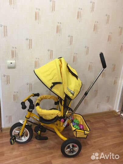 Детский велосипед safari Trike 3, желтый