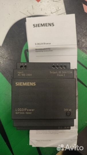 Блок питания Siemens logopower 100-240В - 24В 2.5