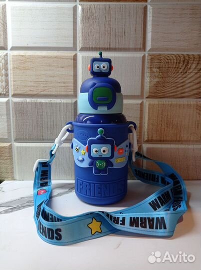 Детский термос с трубочкой