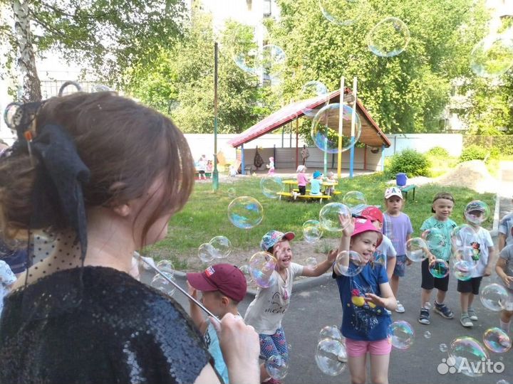 Шоу мыльных пузырей