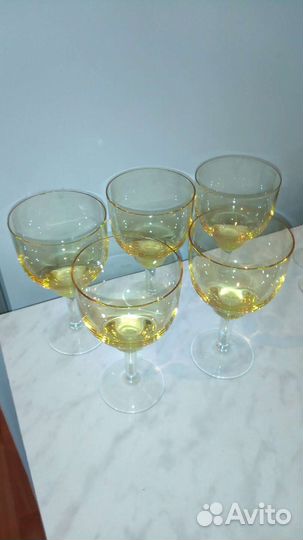 Фужеры хрустальные СССР 5шт