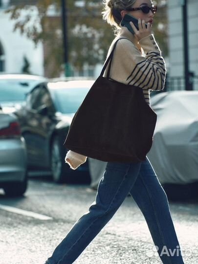 Шоппер замшевый Zara