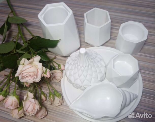 Декоративный набор из гипса