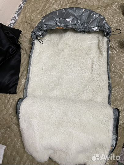 Зимний конверт в коляску amarobaby
