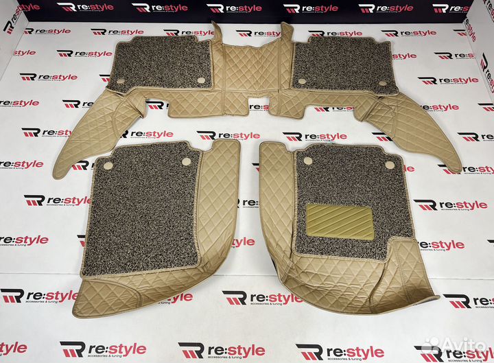 Ковры салона Nissan Patrol 62 Левый руль Бежевые