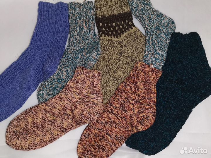 Носки ручной вязки теплые