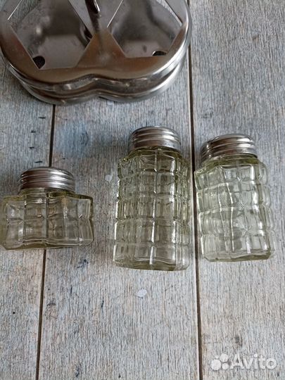 Набор для специй на подставке СССР винтаж