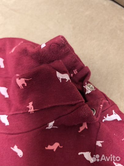 Боди с длинным рукавом 86-92