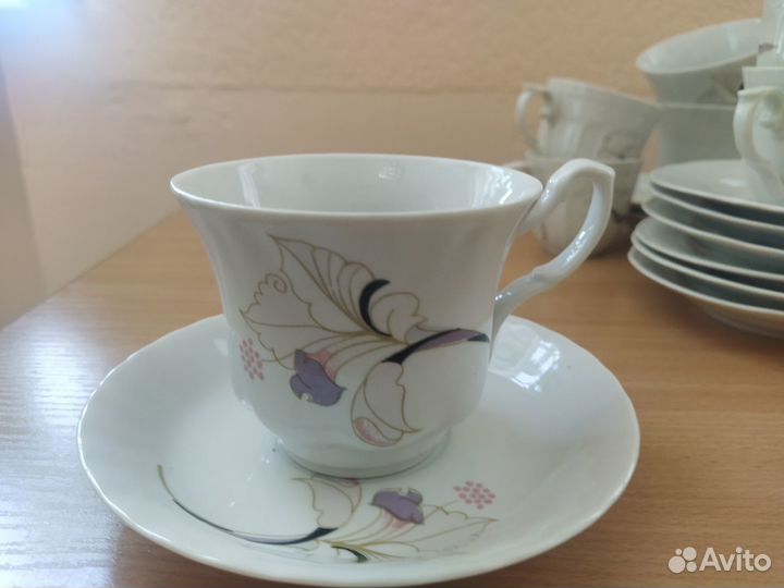 Редкий Чайно кофейный сервиз Румыния 23 предмета