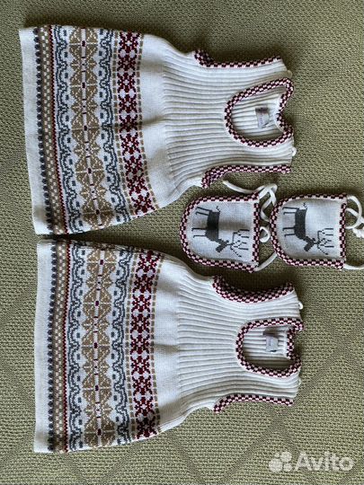 Вязаный сарафан с орнаментом