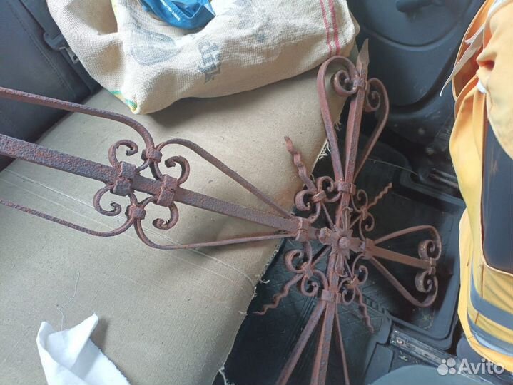 Крест старинный антикварный кованный