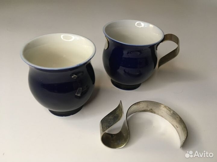 Кобальтовые кружки 2 штуки