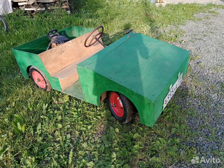 Машина детская с двигателем от бензопилы