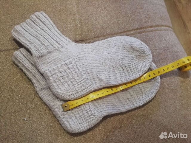 Носки ручной вязки шерстяные