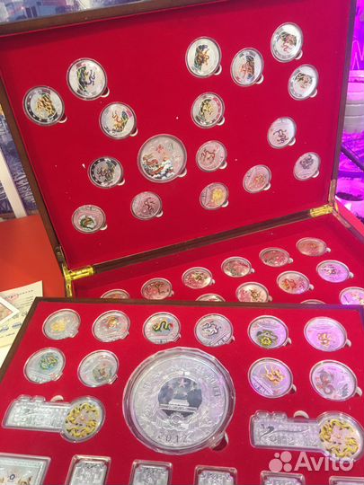 Наборы монет серебро