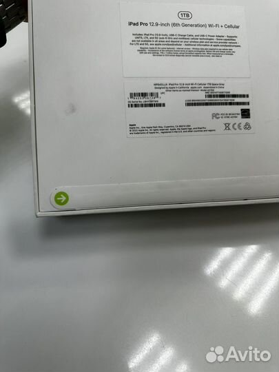 iPad pro 12.9 m2 1tb cellular