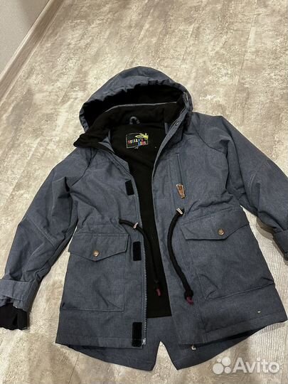 Куртка демисезонная для мальчика 128+ботинки