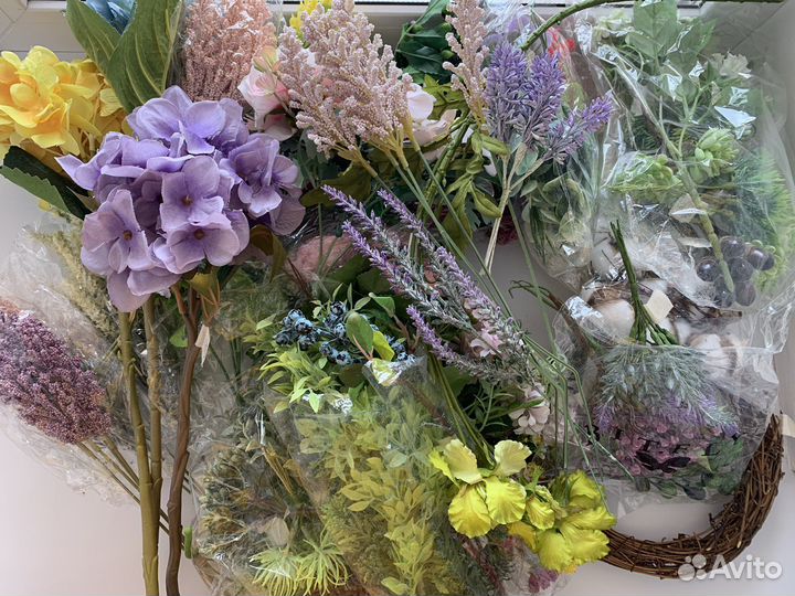 Искусственные цветы для декора