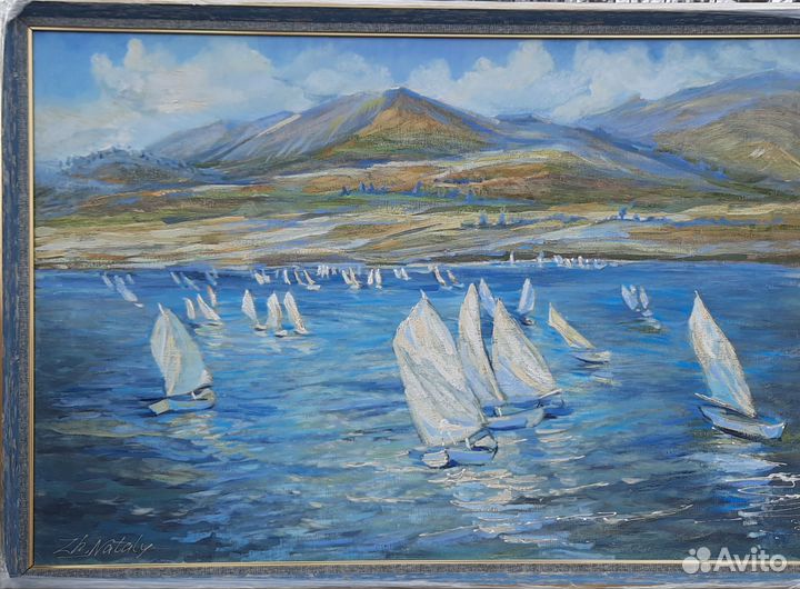 Картина регатагонки под парусами ZhNataly