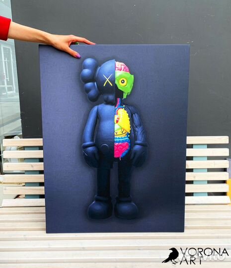 Картины/постеры на холсте Kaws в наличии /на заказ