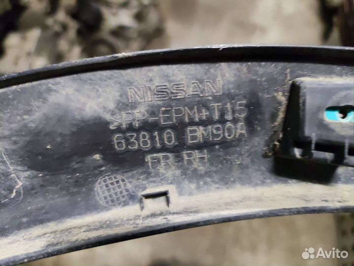 Накладка крыла передняя правая Nissan qashqai j11