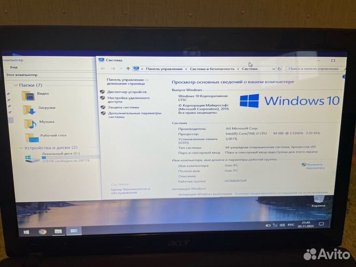 Ноутбук Acer aspire 5742