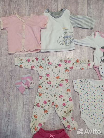Вещи пакетом на девочку 62 68