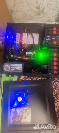 Игровой компьютер 2 Xeon E5 2697 V2/rx580 8gb/512g