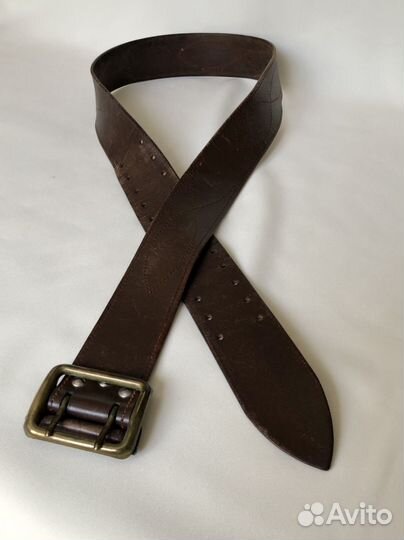 Офицерский кожаный ремень 117 см