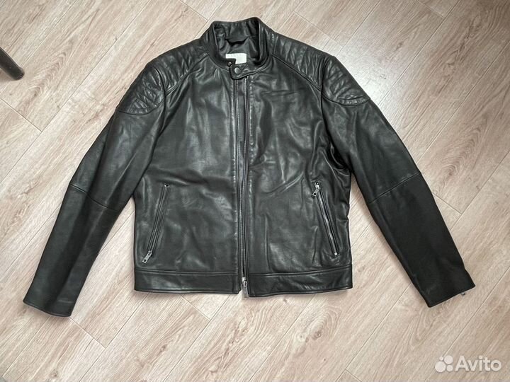 Кожаная куртка мужская Mango man XL