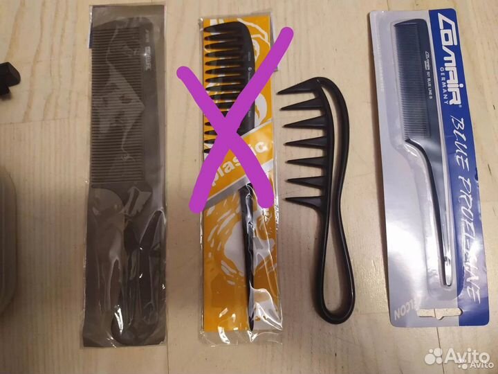 Для парикмахера, расчёски, зажимы,полировщик и др