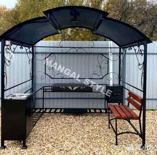 Мангал с крышей