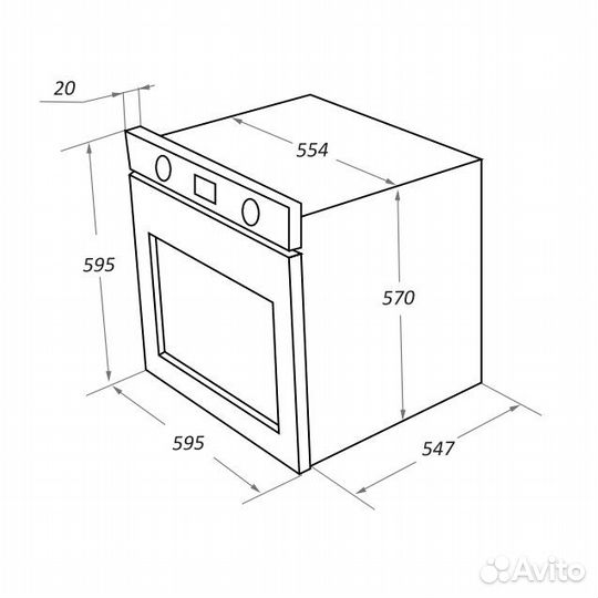 Шкаф духовой электрический maunfeld eoem.769SCS2W