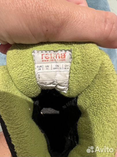 Сапоги Reima зима 28 размер