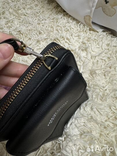 Сумка кошелек женский черный для телефона и карт