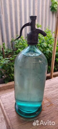 Сифон стеклянный для газирования воды СССР