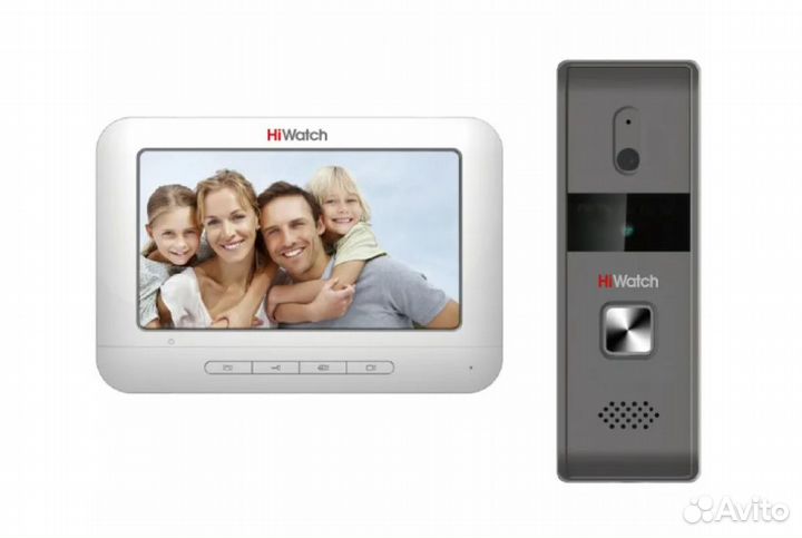 Комплект бюджетного видеодомофона HiWatch DS-D100k