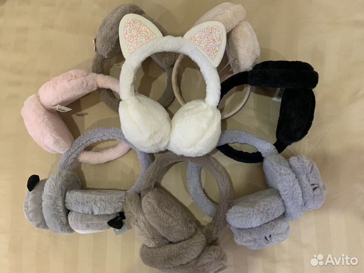 Меховые наушники