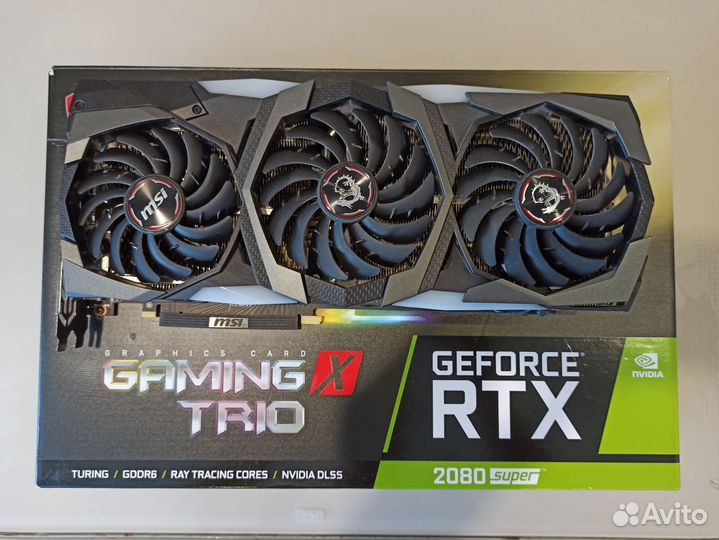 Видеокарта MSI RTX 2080 Super gaming X trio