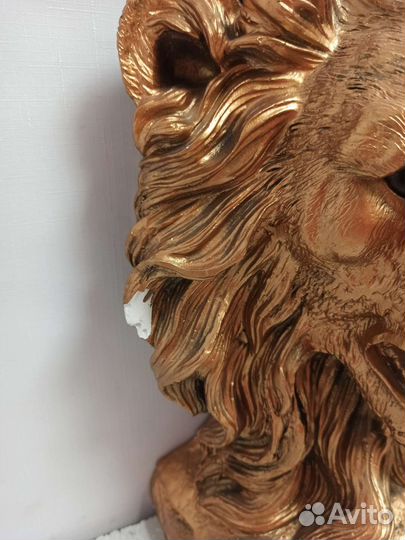 Копилка голова льва малая бронза 4114856