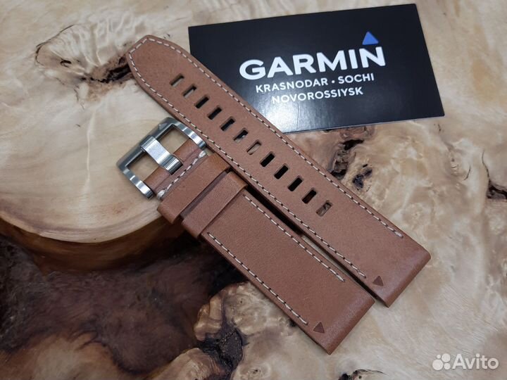 Ремешок Garmin Marq 22mm Hybrid Strap Brown Black